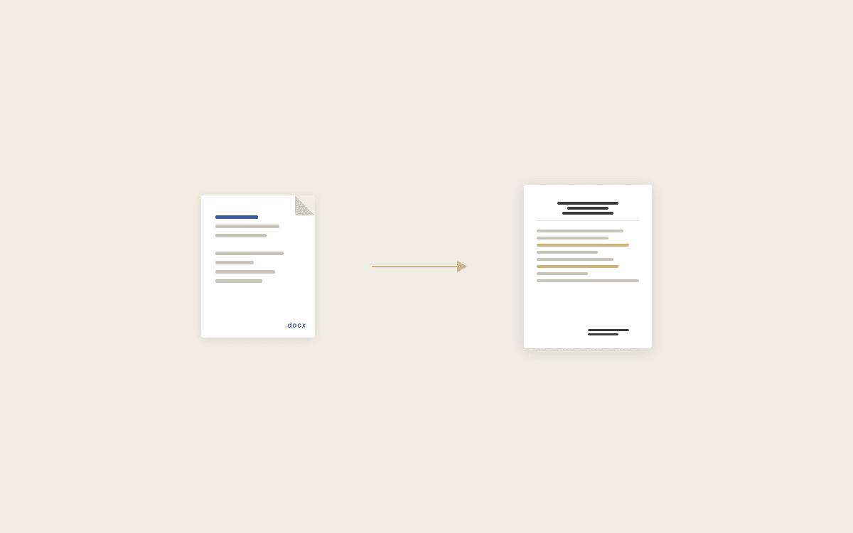 Send Us Your Word Docs. We Handle the Rest.